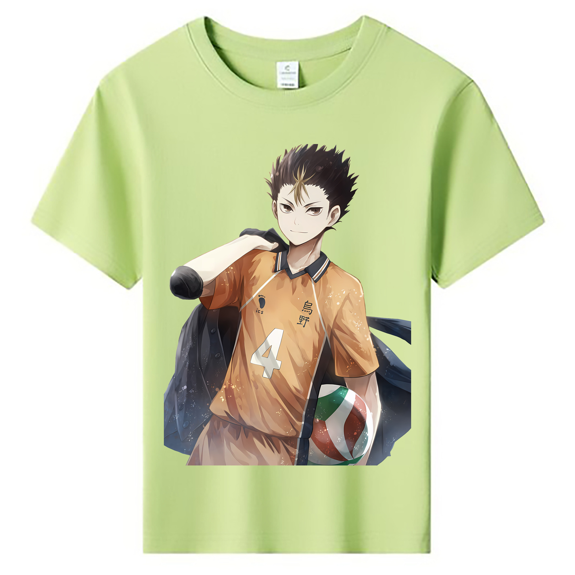 （画像用） ハイキュー!! Haikyu!! 綿100％キッズTシャツ（フロントプリント）
